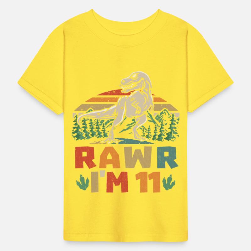 11th Birthday Dinosaur T Rex I'm 11 For Boys