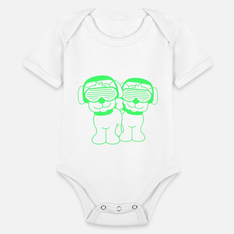 2 DJ Dog Team Pet Sunglasses Headphone Music Party