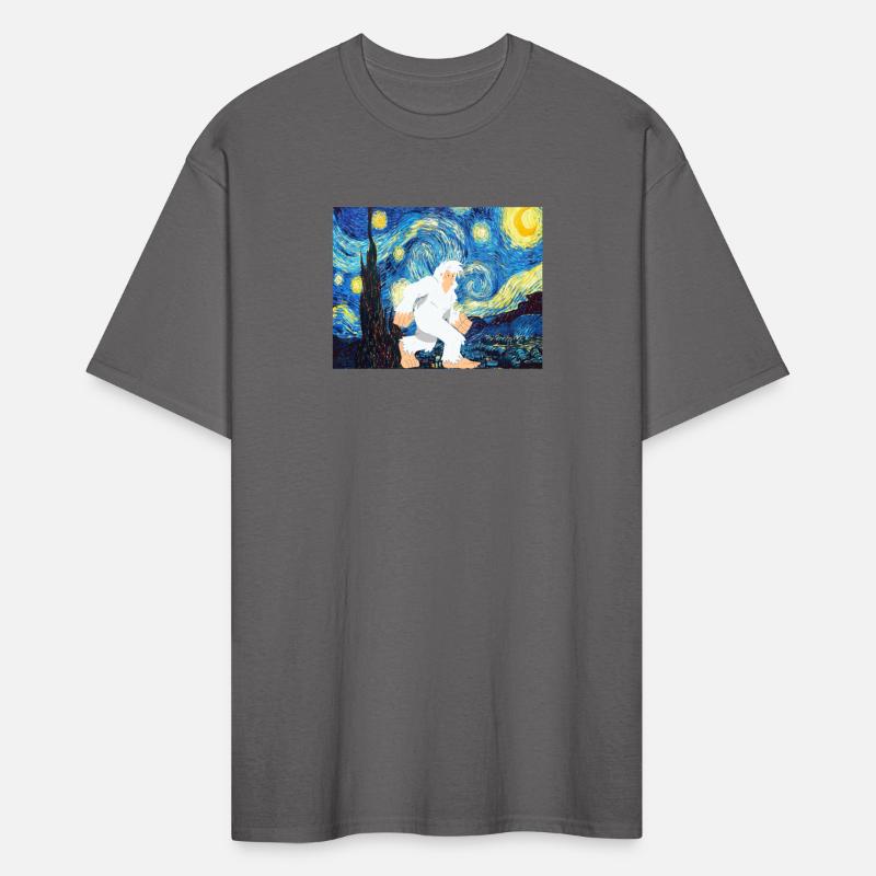 Bigfoot Sasquatch Starry Night Monster van gogh