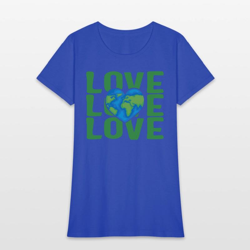 Earth Shirt, Love Earth Heart Tee, Gift For Earth