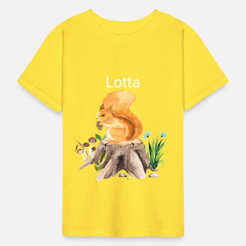 Forest animal squirrel with name Lotta