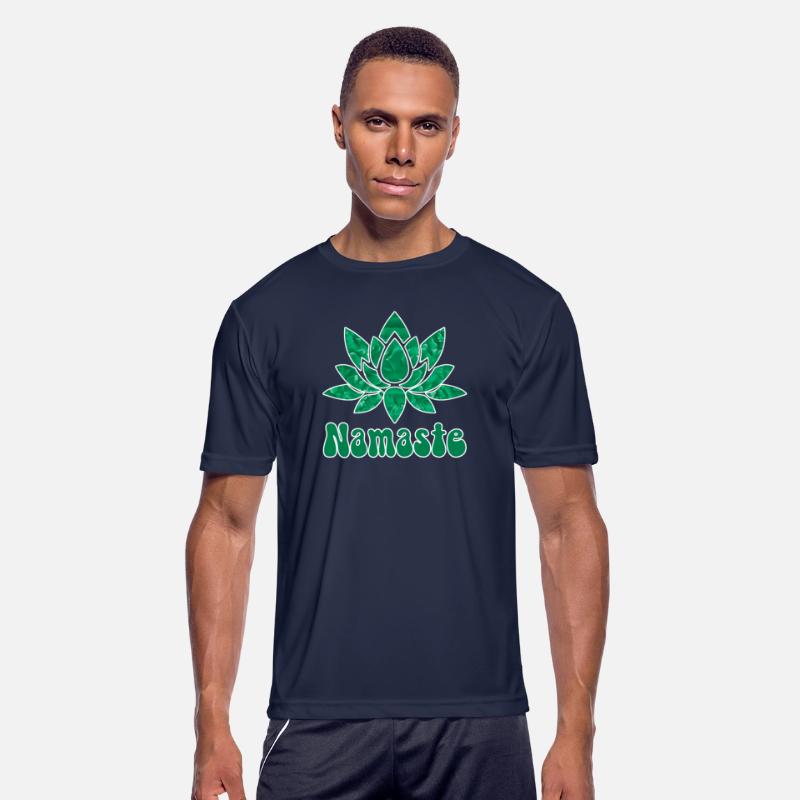 Green Lotus Flower Namaste
