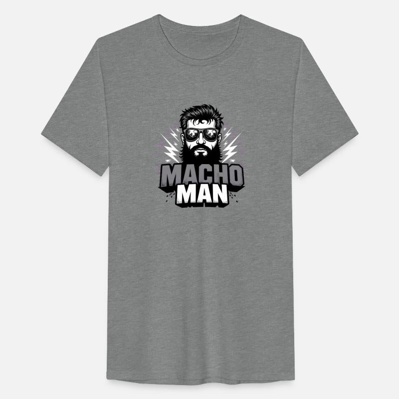 Macho Man Retro Vintage Beard Sunglasses Design