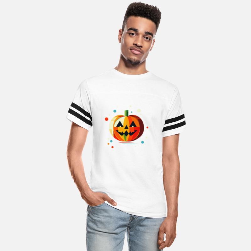 magical Halloween pumpkin in bright colors