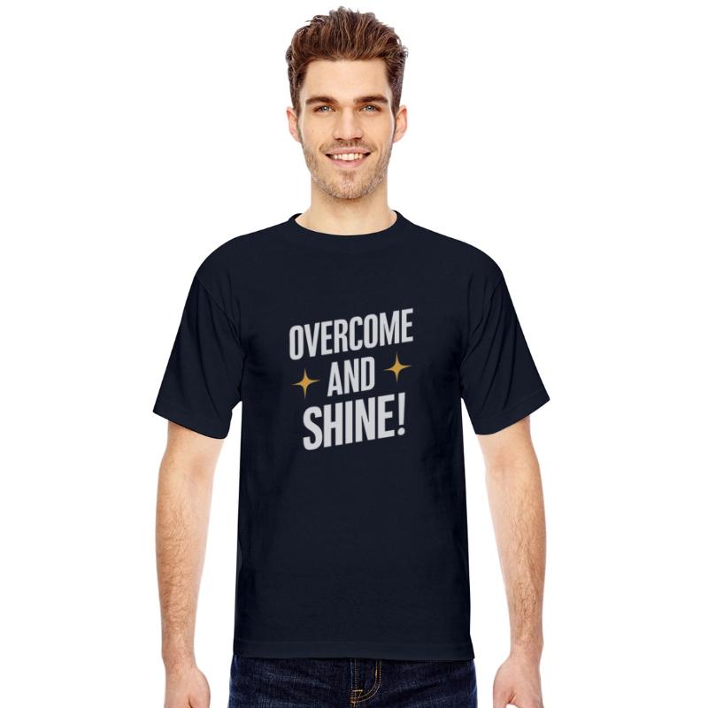 Overcome And Shine Inspirational Message