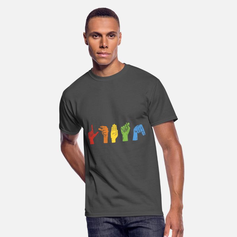 Pride LGBTQ Sign Language Colorful