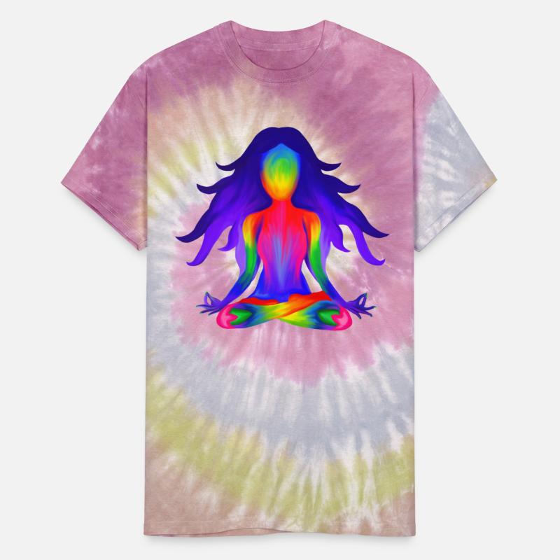 Rainbow Yoga Half Lotus Pose