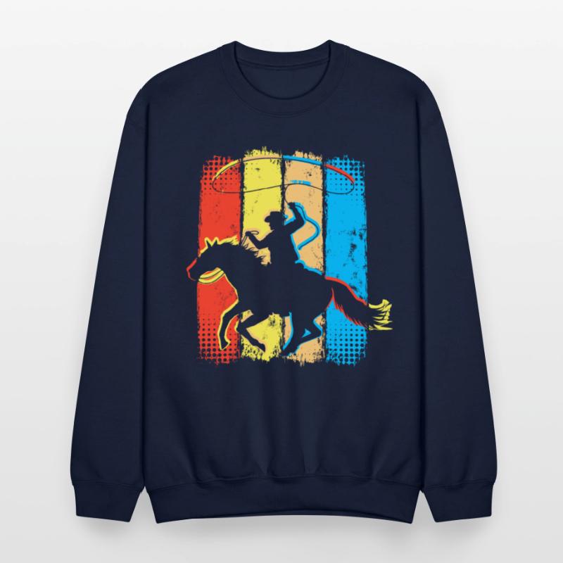 Retro Cowboy Horseman - Horseriding Western Rider