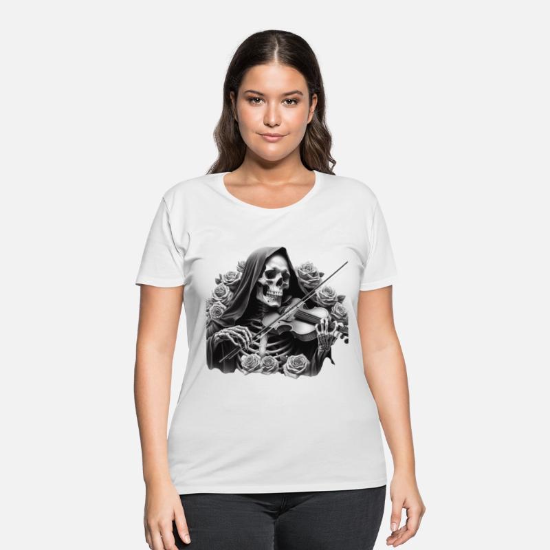 Skeleton Violinist Dark Gothic Art