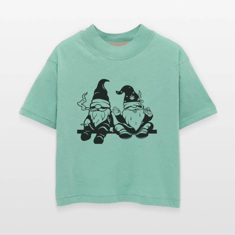 Smoking Gnomes Cannabis Leaf Hat