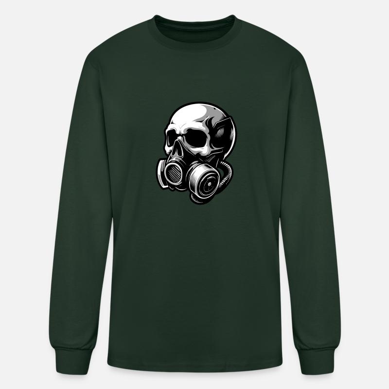 Stylish skull with a gas mask 1
