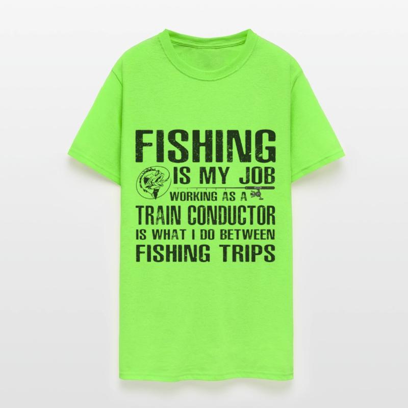 Train Conductor Funny Fishing