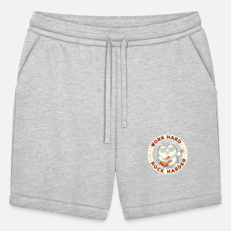 Work Hard Rock Harder Cool Hedgehog Guitar Design