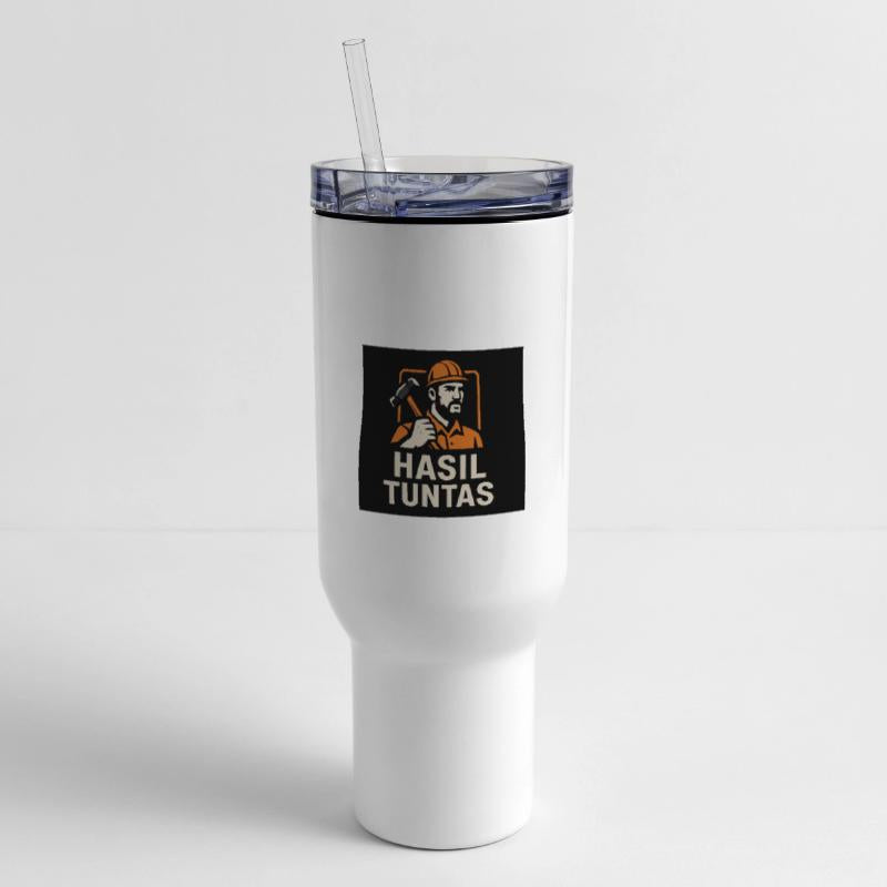 Worker with Hammer Hasil Tuntas Motif