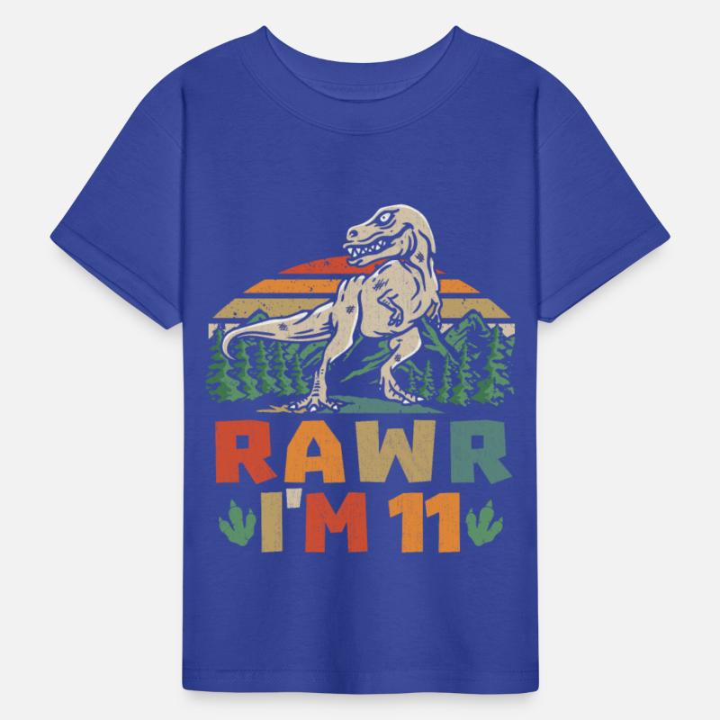 11th Birthday Dinosaur T Rex I'm 11 For Boys