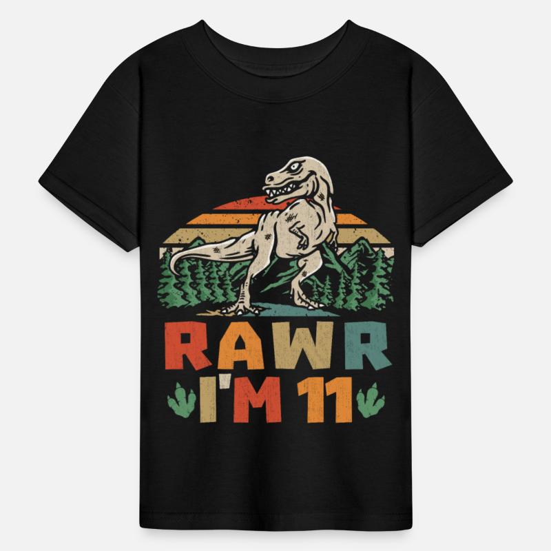 11th Birthday Dinosaur T Rex I'm 11 For Boys