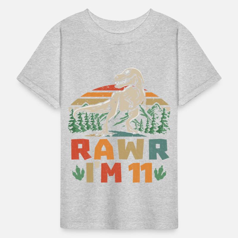 11th Birthday Dinosaur T Rex I'm 11 For Boys