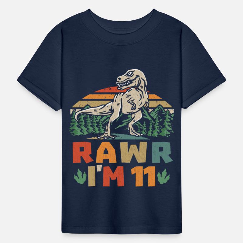 11th Birthday Dinosaur T Rex I'm 11 For Boys