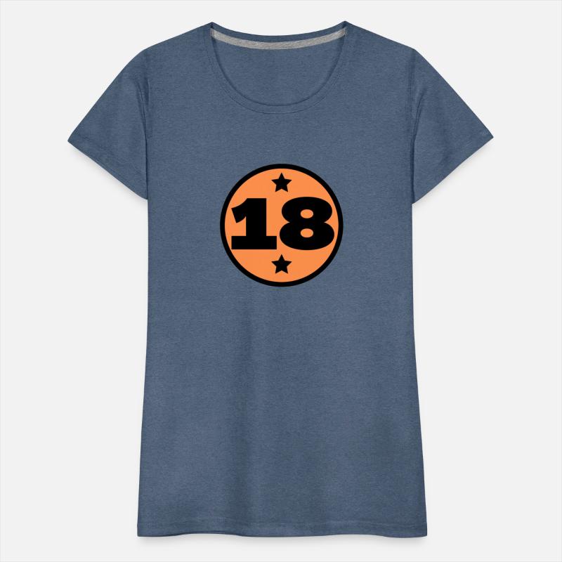 18 Circle Orange Black Birthday Age