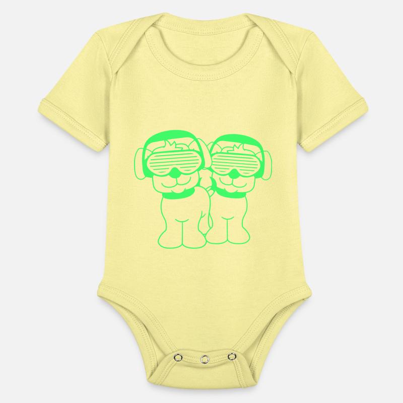 2 DJ Dog Team Pet Sunglasses Headphone Music Party