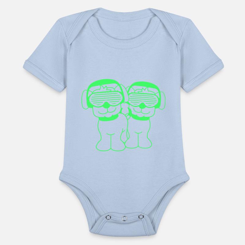 2 DJ Dog Team Pet Sunglasses Headphone Music Party