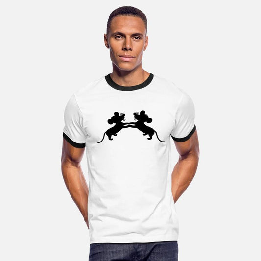 2 Mice Dance Hands Holding Couple Team Fun Friends