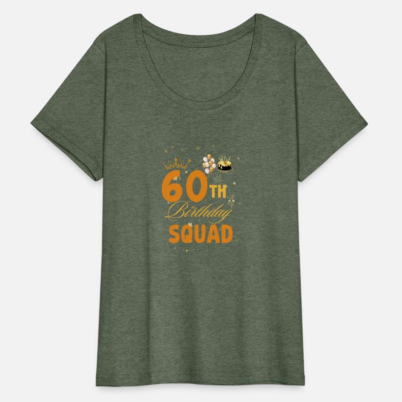 60th Birthday Squad Birthday Party Group Women Tee