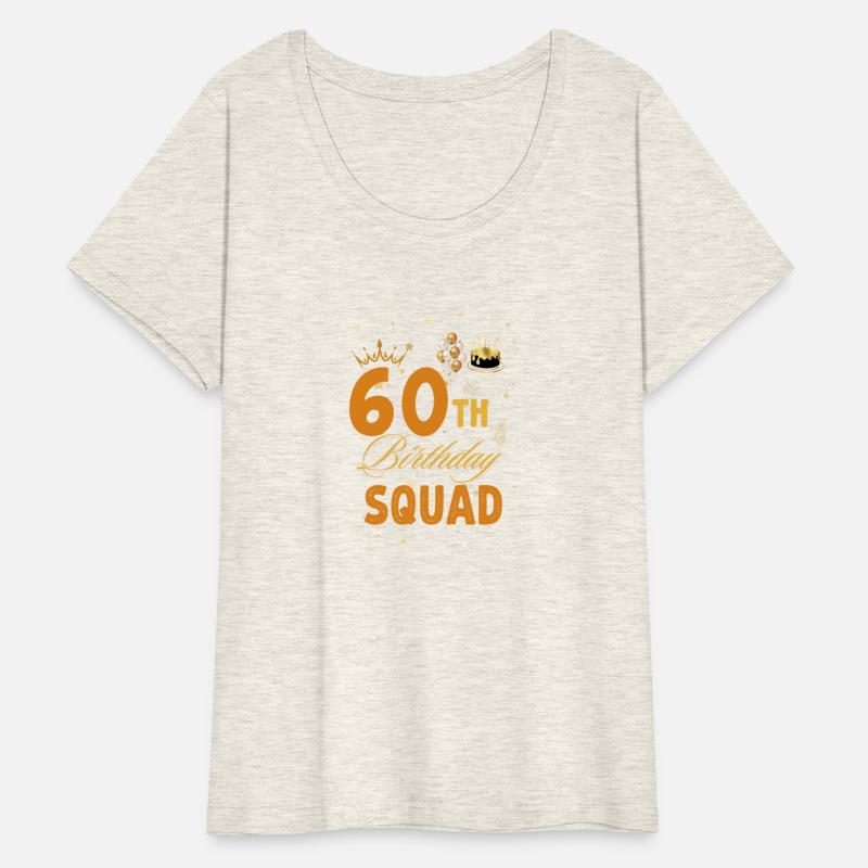 60th Birthday Squad Birthday Party Group Women Tee