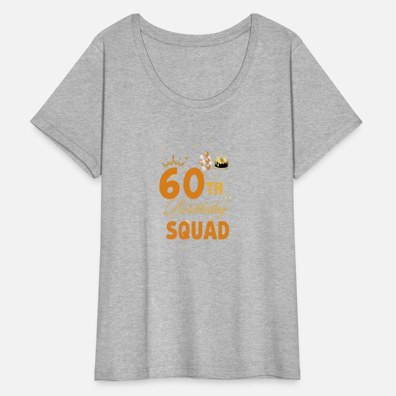 60th Birthday Squad Birthday Party Group Women Tee