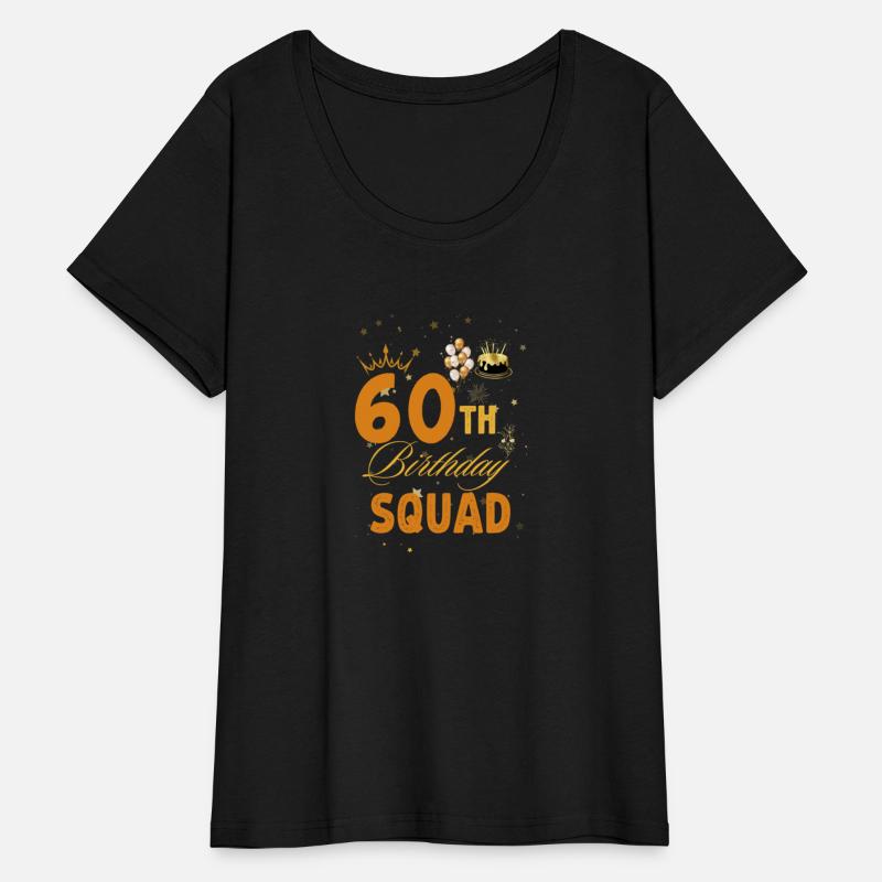 60th Birthday Squad Birthday Party Group Women Tee