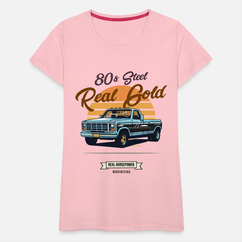 80s Steel Real Gold Classic Retro Truck Sunset