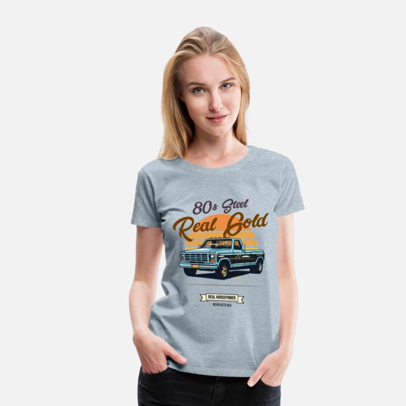 80s Steel Real Gold Classic Retro Truck Sunset