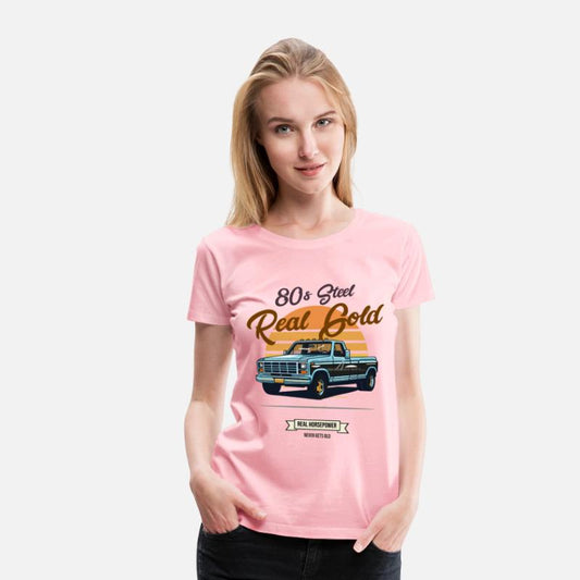 80s Steel Real Gold Classic Retro Truck Sunset