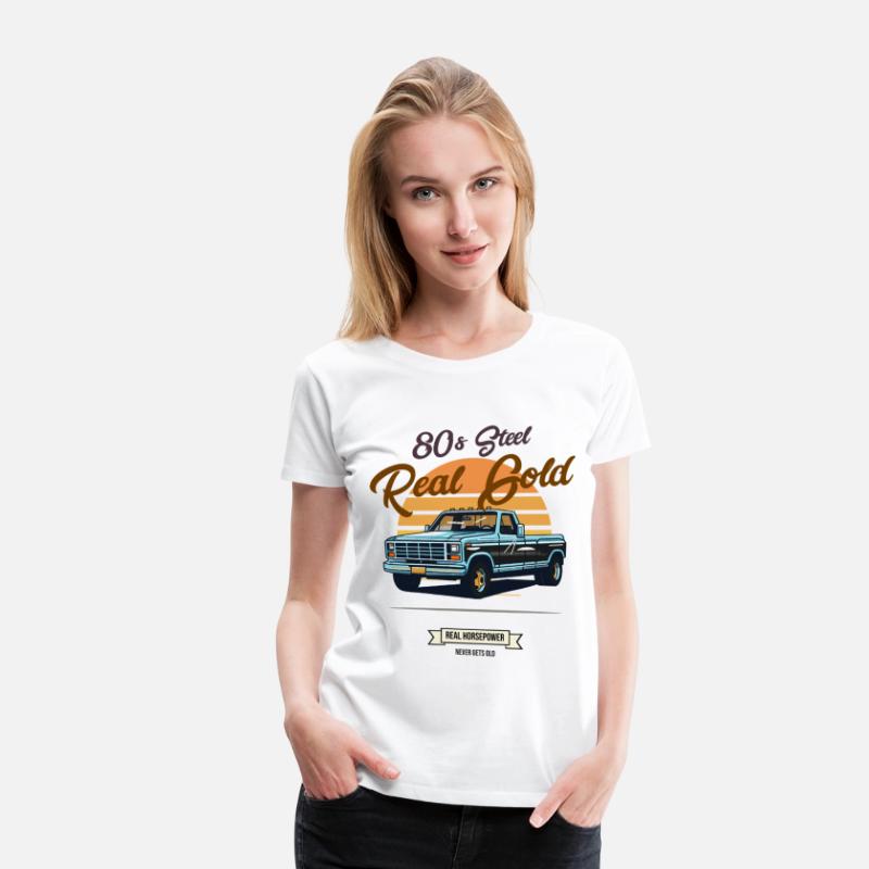 80s Steel Real Gold Classic Retro Truck Sunset