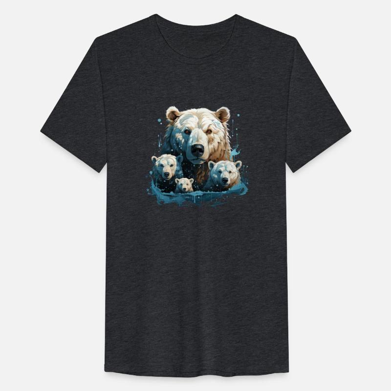A Polar Bear Family Gift Bear Mom and Cubs