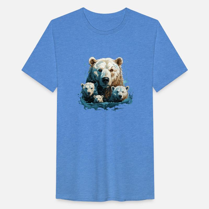 A Polar Bear Family Gift Bear Mom and Cubs