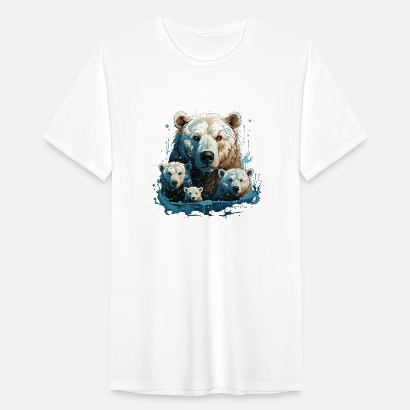 A Polar Bear Family Gift Bear Mom and Cubs
