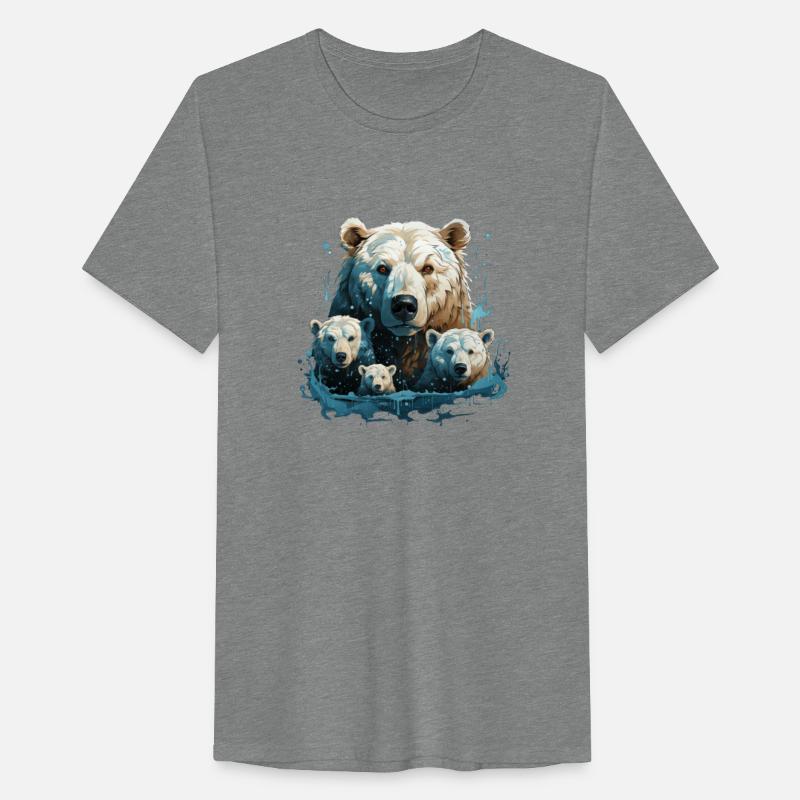 A Polar Bear Family Gift Bear Mom and Cubs