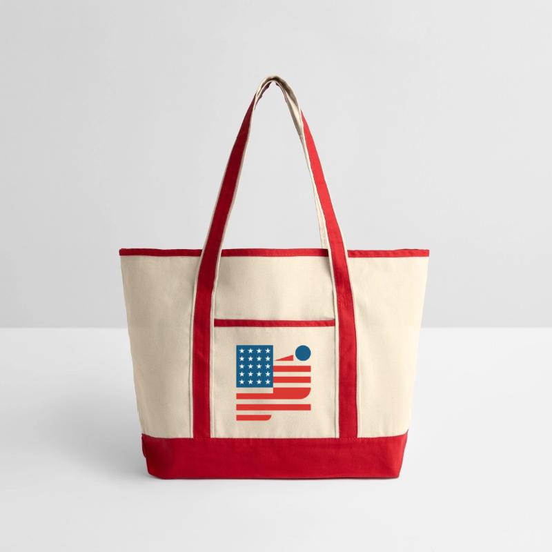 Abstract American Flag Art Design modernism