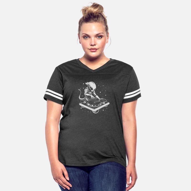 Alien Playing Turn Table Party