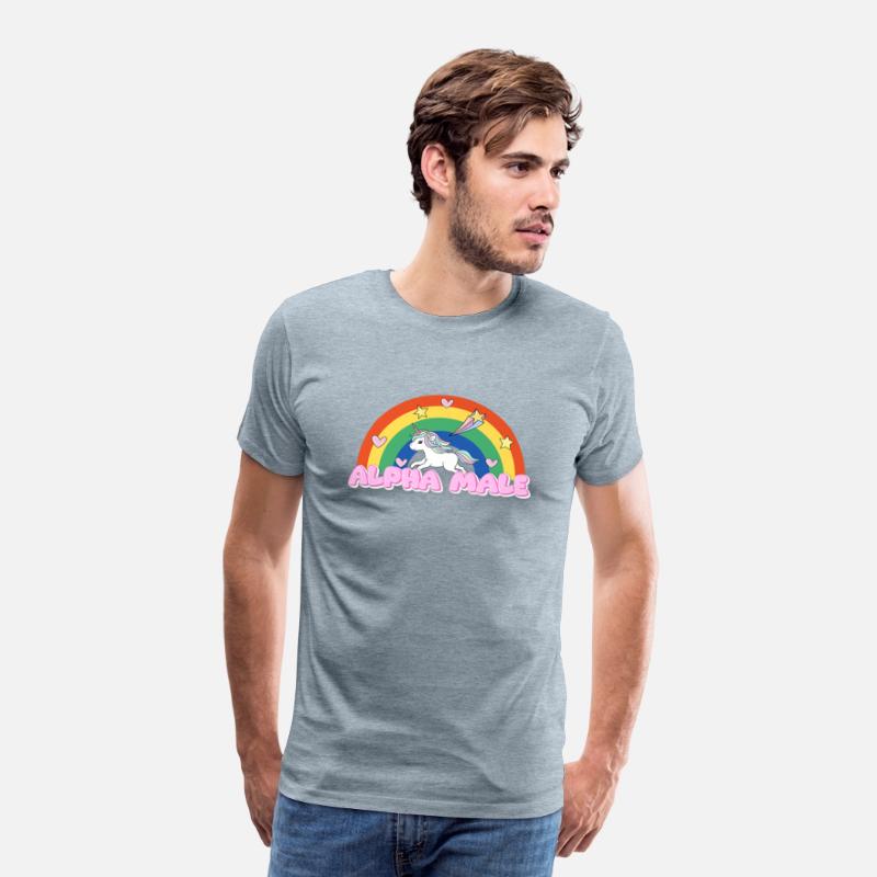Alpha Male Funny Rainbow Unicorn