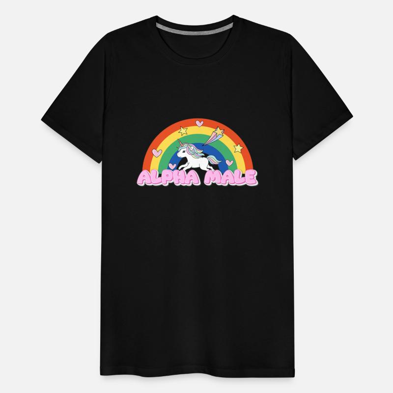 Alpha Male Funny Rainbow Unicorn
