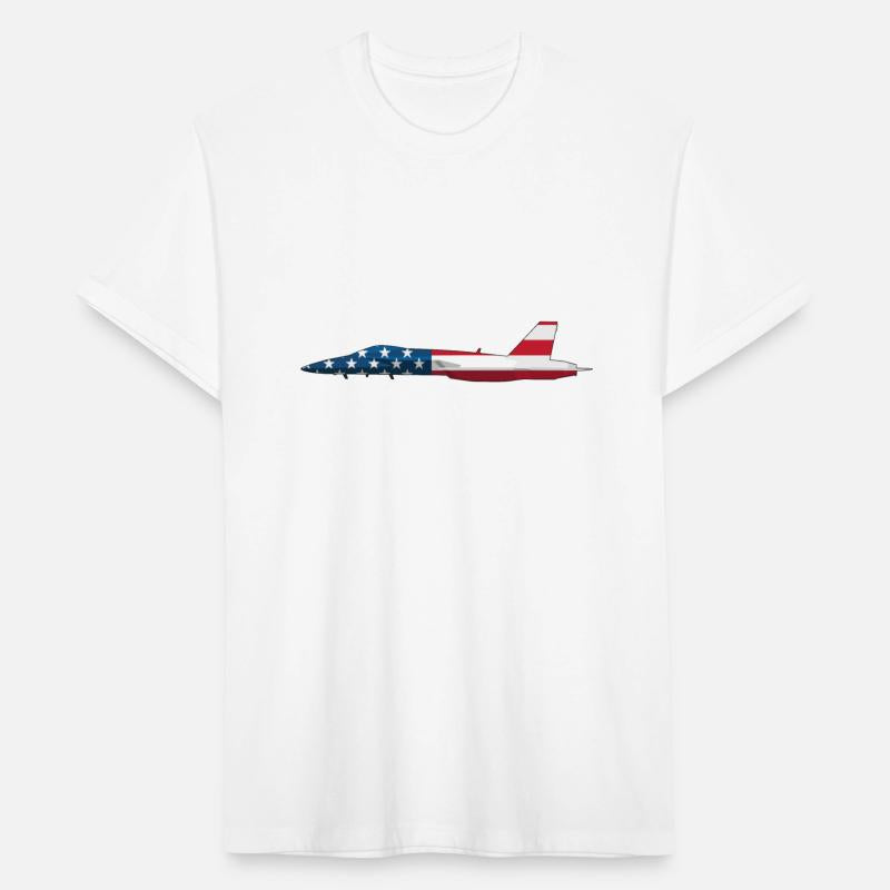 American Flag Military Jet