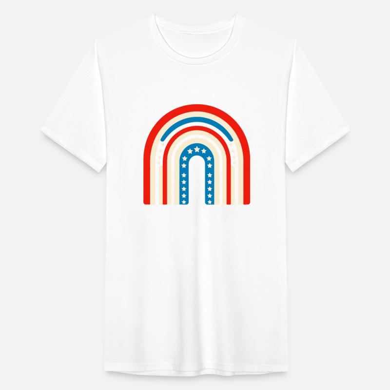 American flag rainbow