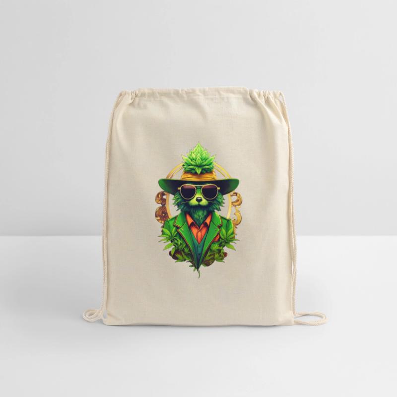 anthropomorphic cannabis logo hipster modern marke