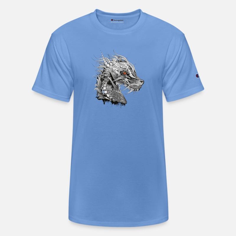 artfully designed mystical dragon head