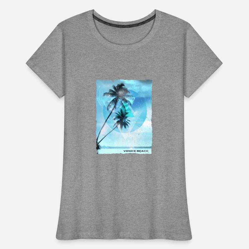 Artistic Venice Beach California Palm Tree