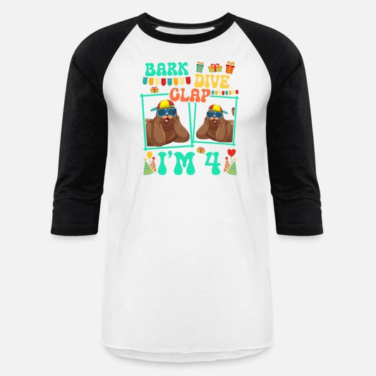 Bark Dive Clap I'm 4 Sea Lion Mammal Kid 4th