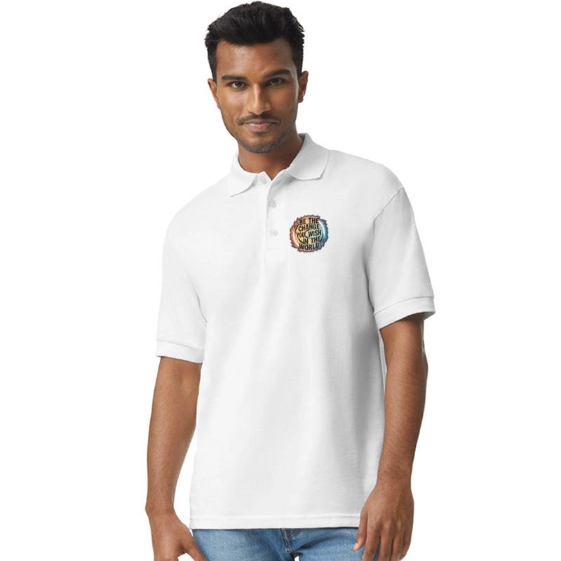 BE THE CHANGE YOU WICH HN THE WORLD.TEE