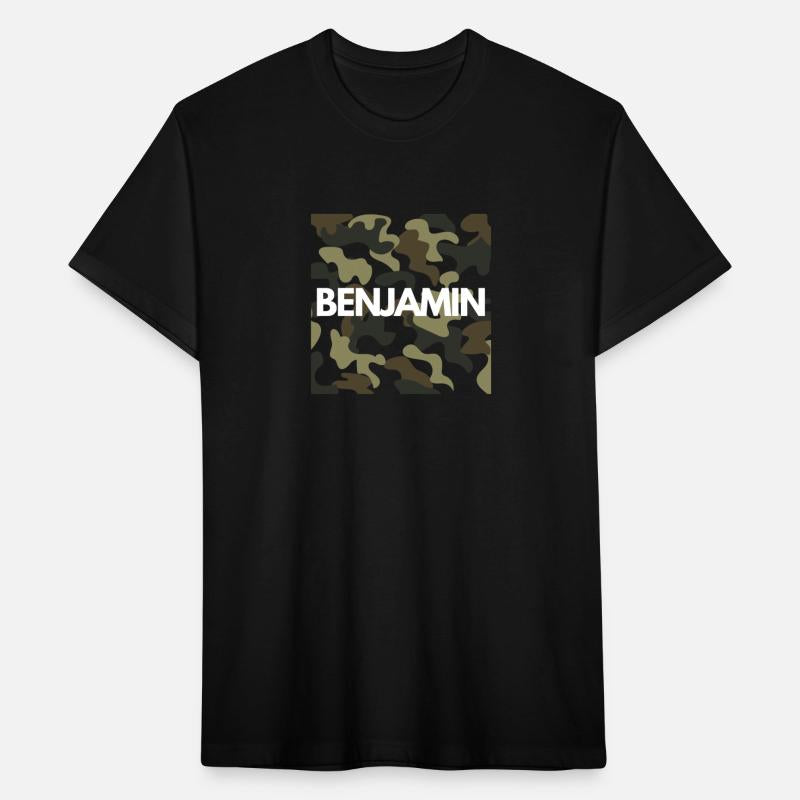 Benjamin Name Hoodies Men Good Quality Camouflage